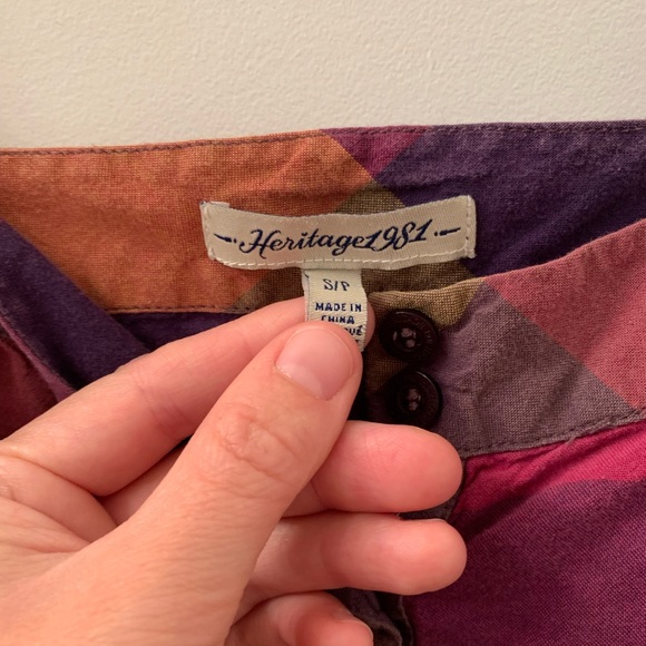 Plaid cotton dress - Picture 3 of 3